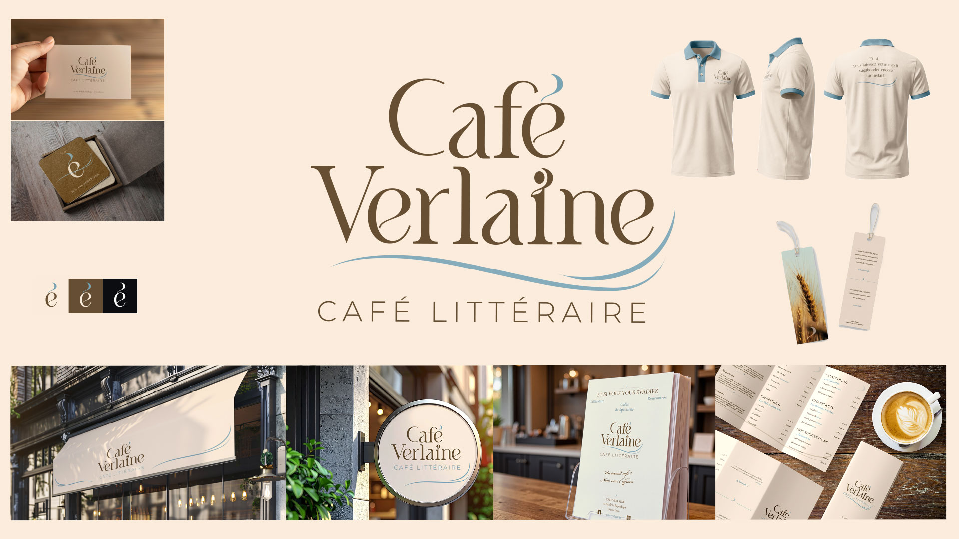 Projet Café Verlaine — identité visuelle
